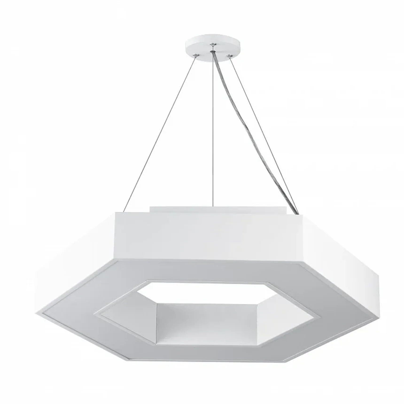 SPO-123-W-40K-045 Светильник светодиодный Geometria ЭРА Hexagon SPO-123-W-40K-045 45Вт 4000K 2500Лм IP40 600*600*80 белый подвесной