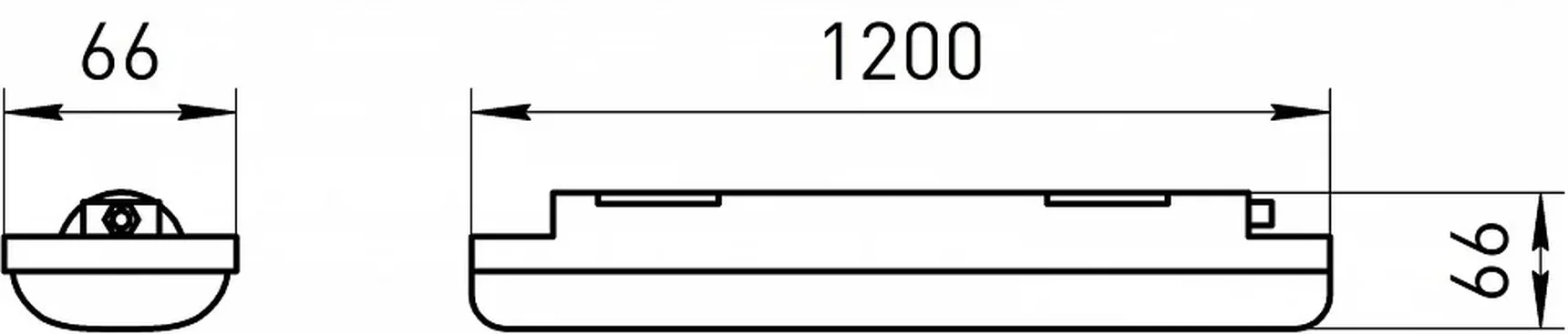 Линейный светодиодный светильник ЭРА SPP-211-0-65K-048 48Вт 6500К 4560Лм IP65 1200 матовый