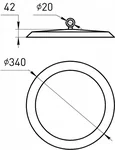 SPP-402-0-40K-200 Светильник светодиодный ЭРА SPP-402-0-40K-200 200Вт 4000K 20000Лм Кп<2% КСС Д