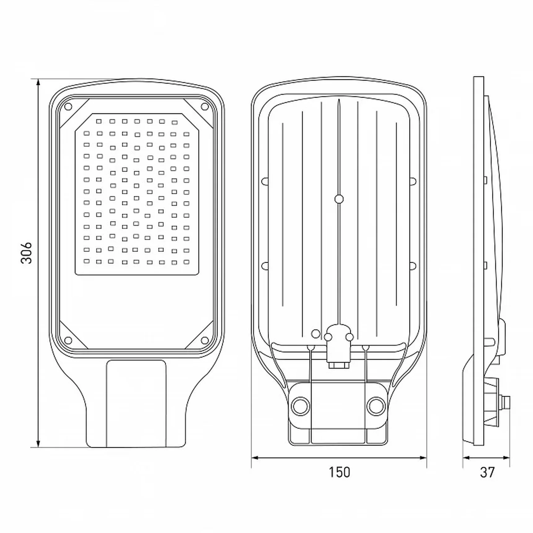 Уличный светильник ЭРА SPP-504-0-50K-070 70Вт 7000лм 5000К IP65 КСС Д DOB SMD 48мм