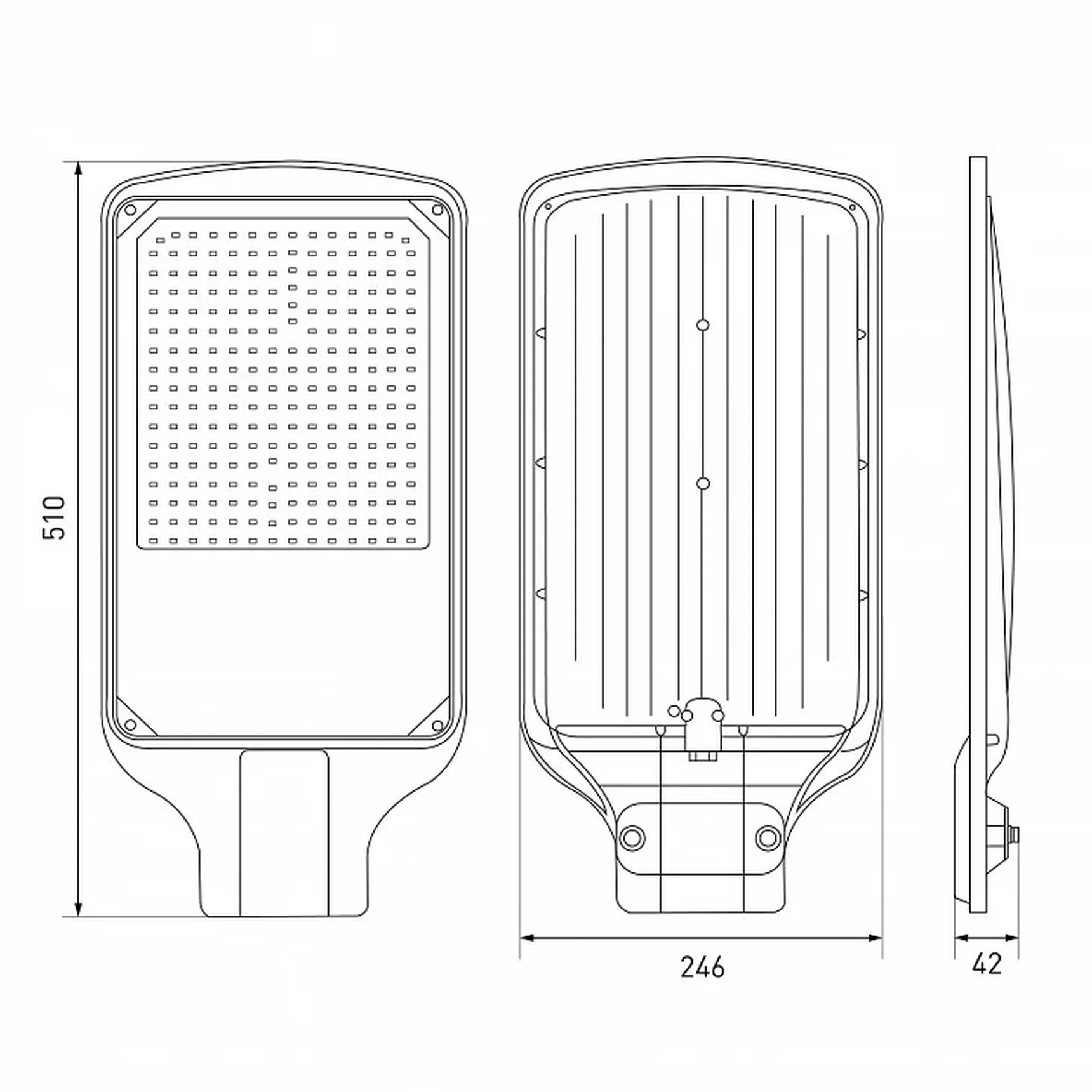 Уличный светильник ЭРА SPP-504-0-50K-150 150Вт 15 000лм 5000К IP65 КСС Д DOB SMD 48мм