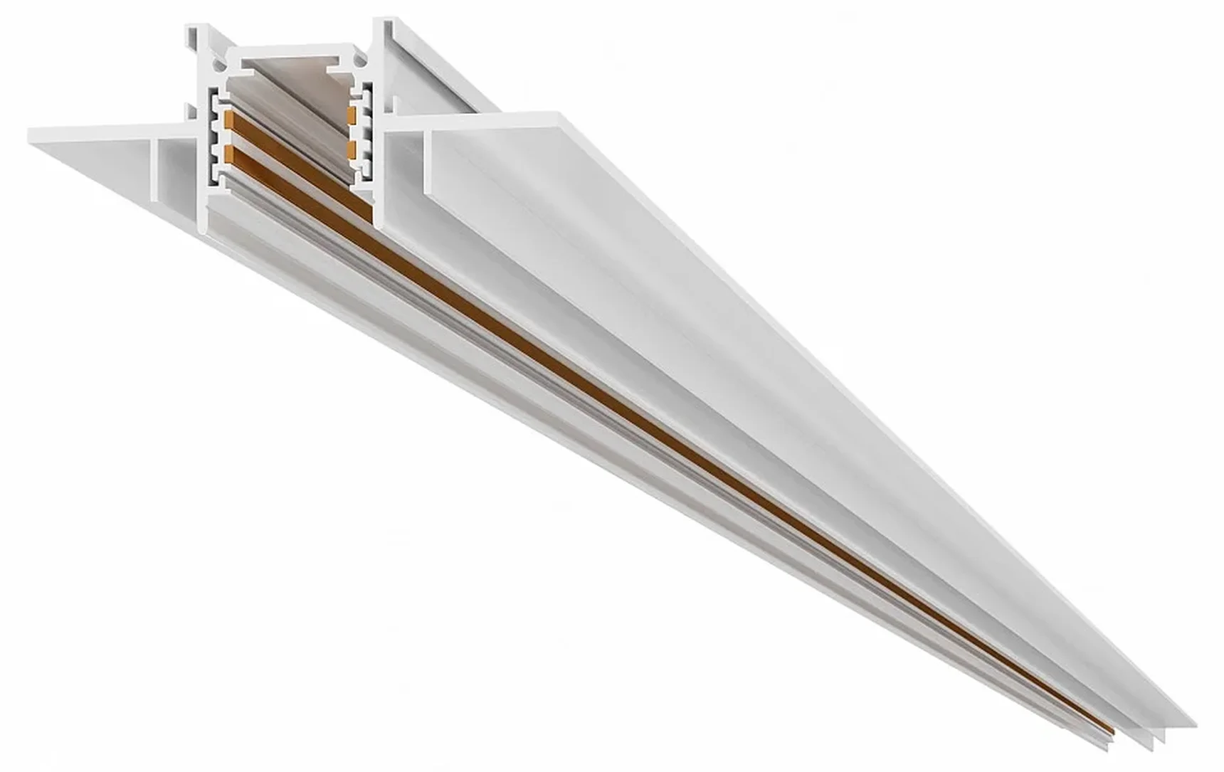 Шинопровод магнитный встраиваемый под ГКЛ 12мм ST-Luce Белый L2000мм(заглушки в комп)