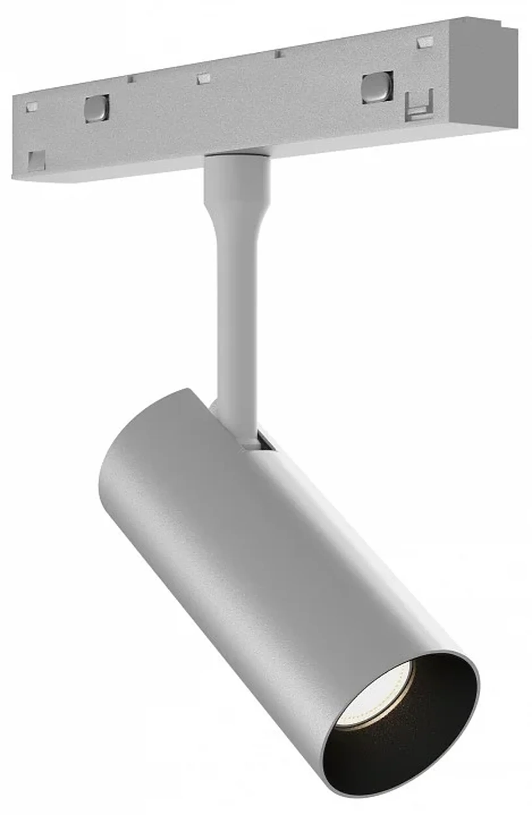 Трековый светильник белый LED 1*7W 4000K 660Lm Ra>90 IP20 D35xH80 48V