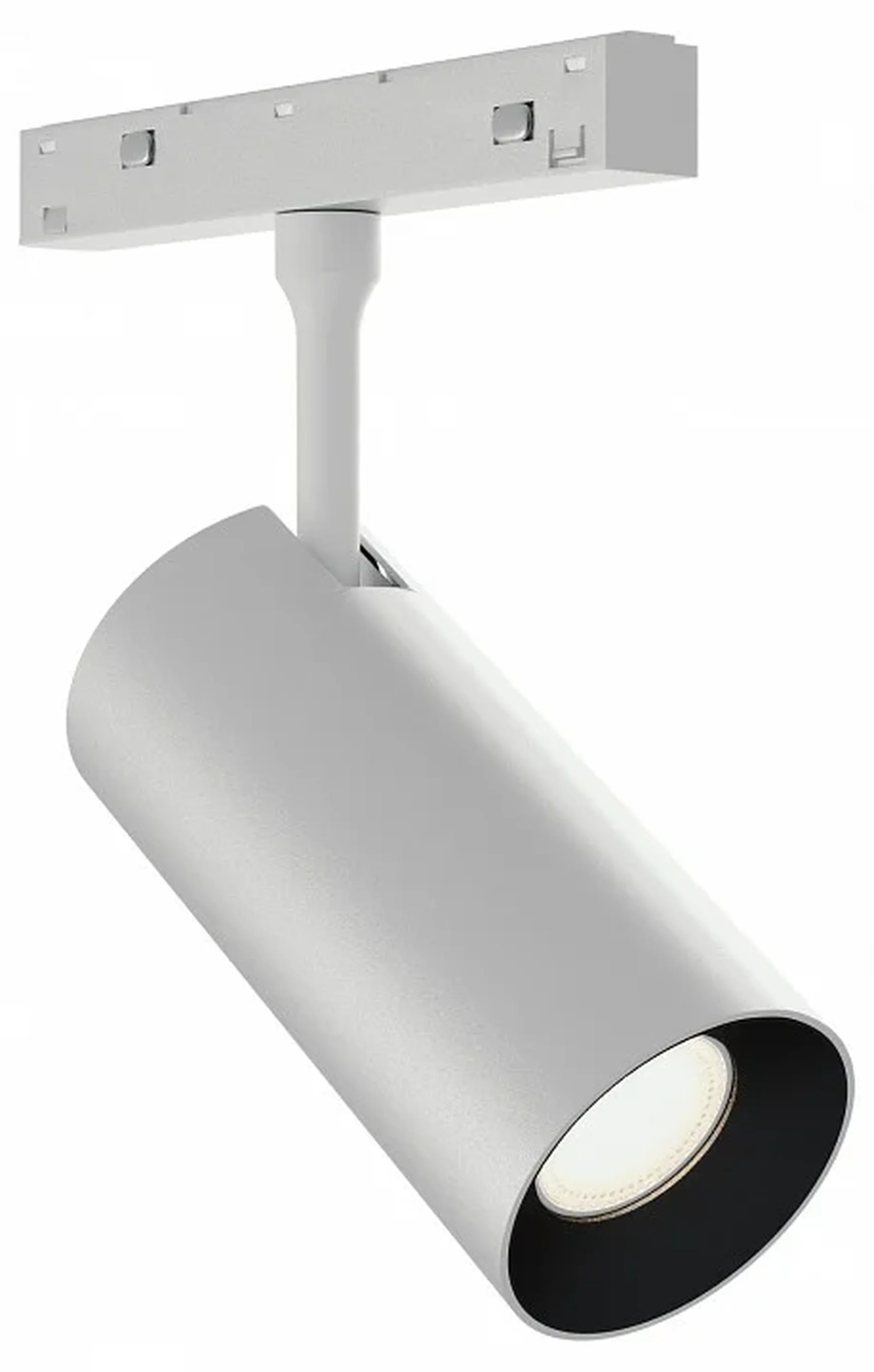 Трековый светильник белый LED 1*18W 4000K 2100Lm Ra>90 IP20 D55xH115 48V