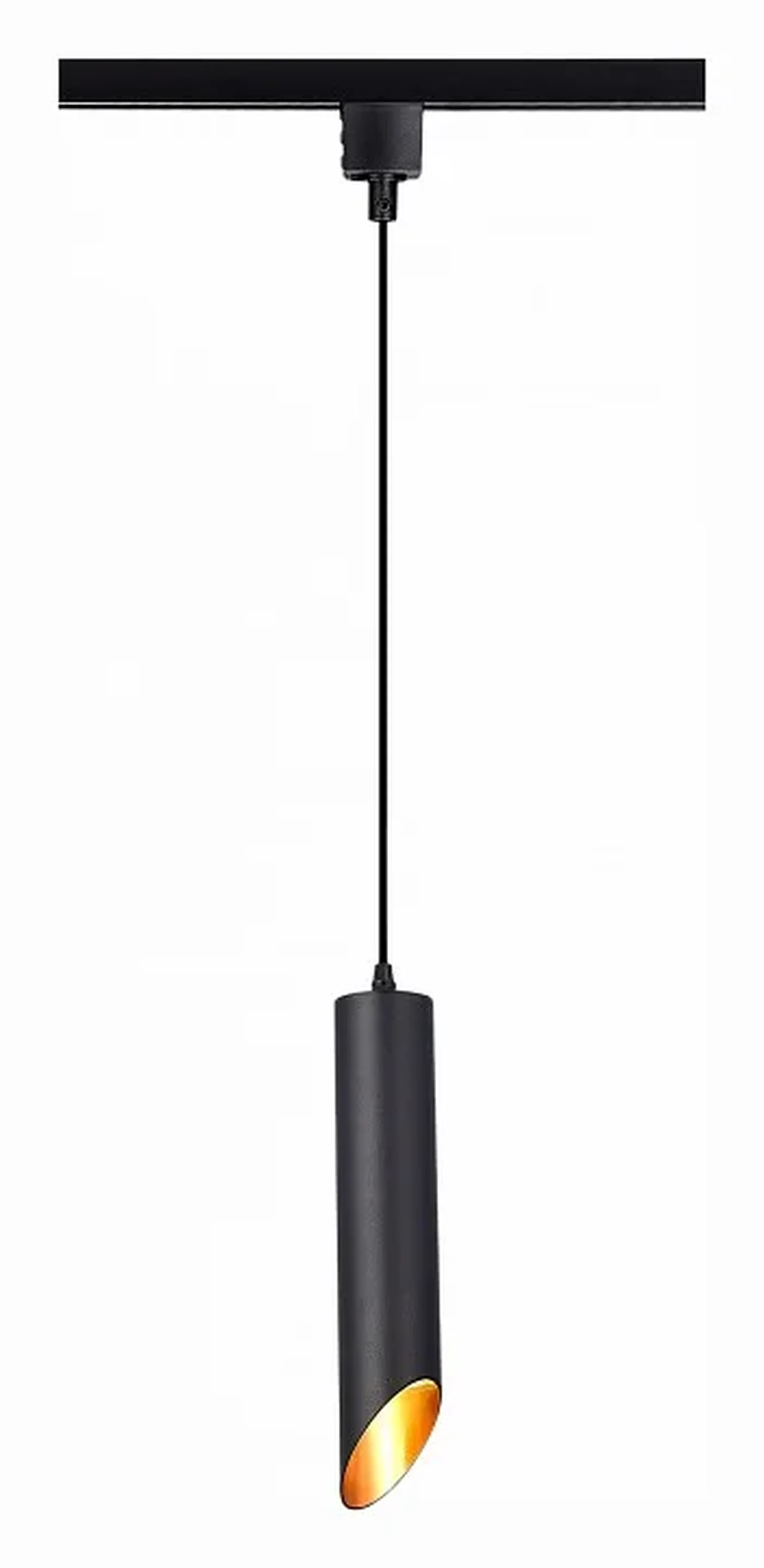 Светильник трековый Черный GU10 1*50W IP20 D60xH300 220V Без ламп