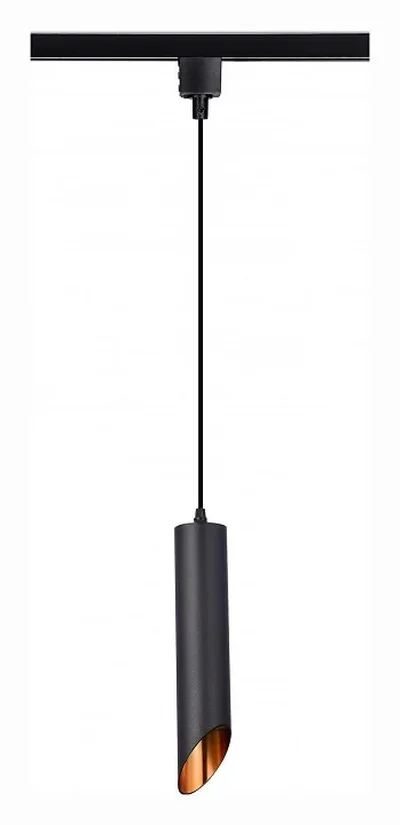 Светильник трековый Черный GU10 1*50W IP20 D60xH300 220V Без ламп