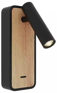 Светильник настенный ST-Luce Черный, Светлое дерево/Черный LED 1*3W 3000K