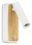 Светильник настенный ST-Luce Белый, Светлое дерево/Белый LED 1*3W 3000K
