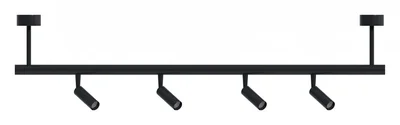 Модульный светильник Черный LED 1*18W 4000K 1 350Lm Ra gt,90 36° IP20 D30xH 48V TECHNO