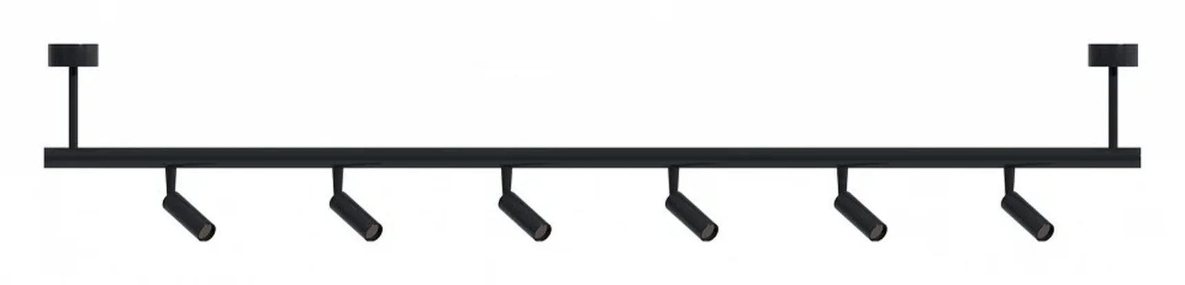 Модульный светильник Черный LED 1*24W 4000K 1 900Lm Ra gt,90 36° IP20 D30xH 48V TECHNO