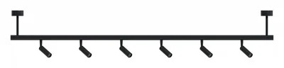 Модульный светильник Черный LED 1*24W 4000K 1 900Lm Ra gt,90 36° IP20 D30xH 48V TECHNO