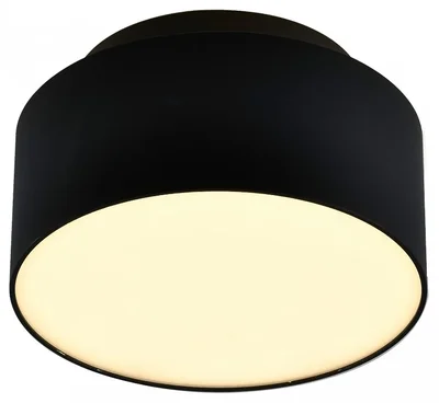 Светильник потолочный Черный LED 1*12+5W 3000K 1 190Lm Ra gt