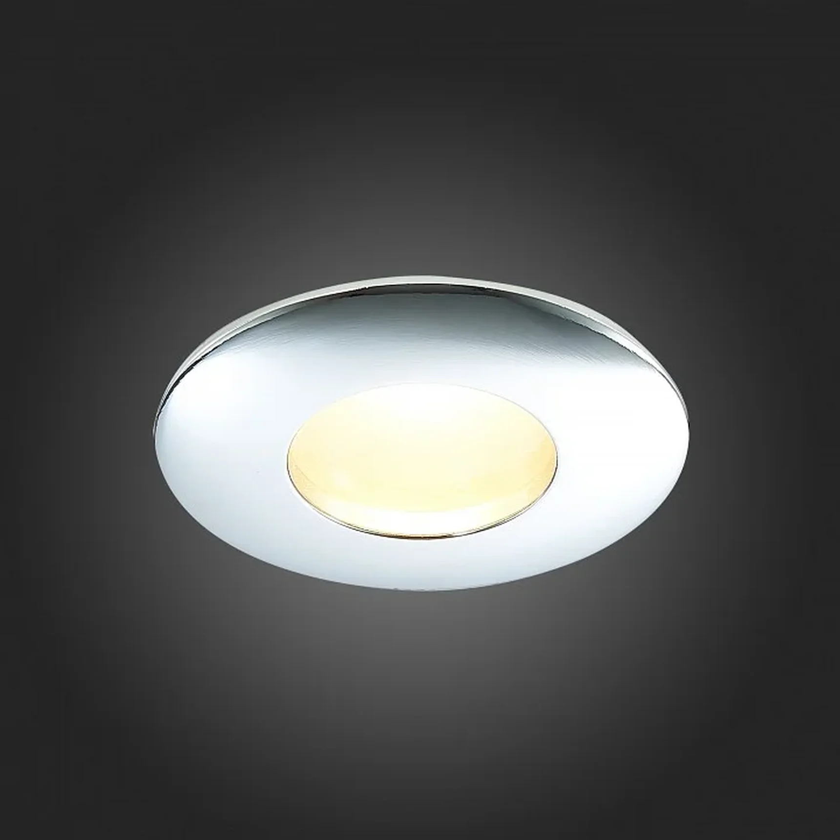 Светильник встраиваемый Хром GU10 1*50W IP44 L84xW84xH50 220V Без ламп