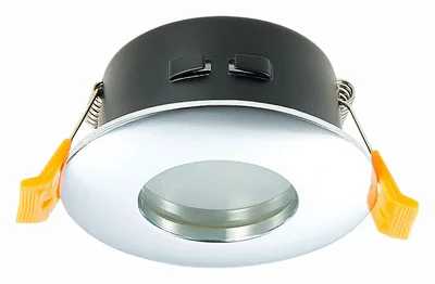 Светильник встраиваемый Хром GU10 1*50W IP44 L84xW84xH50 220V Без ламп