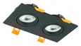Светильник встраиваемый Черный GU10 2*50W IP20 L170xW92xH27 220V Без ламп
