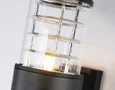 Светильник уличный настенный архитектурный ST2522 BK/CL черный/прозрачный IP54 E27 max 11W 200*110*155