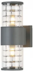 Светильник уличный настенный архитектурный ST2523/2 GR/CL серый/прозрачный IP54 E27/2 max 11W 305*110*155