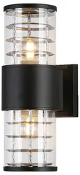 Светильник уличный настенный архитектурный ST2525/2 BK/CL черный/прозрачный IP54 E27/2 max 11W 305*110*155