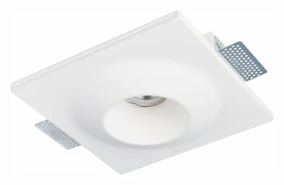 Светильник встраиваемый из гипса белый GU10 1*50W IP20 L220xW220xH58 180-240V Без ламп