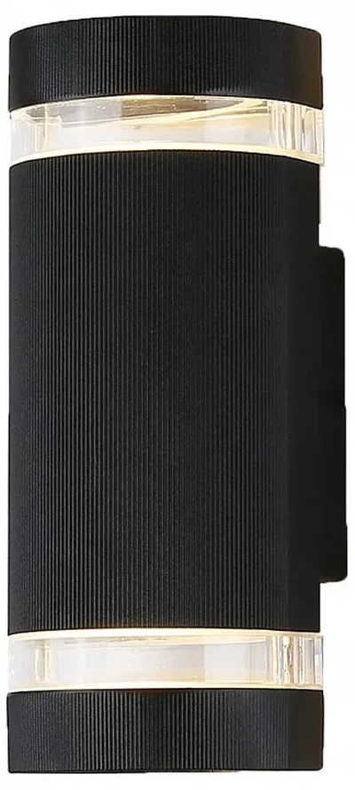 Светильник уличный настенный архитектурный ST2562/2 BK/CL черный/прозрачный IP54 GU10/2 max 35W 235*100*65