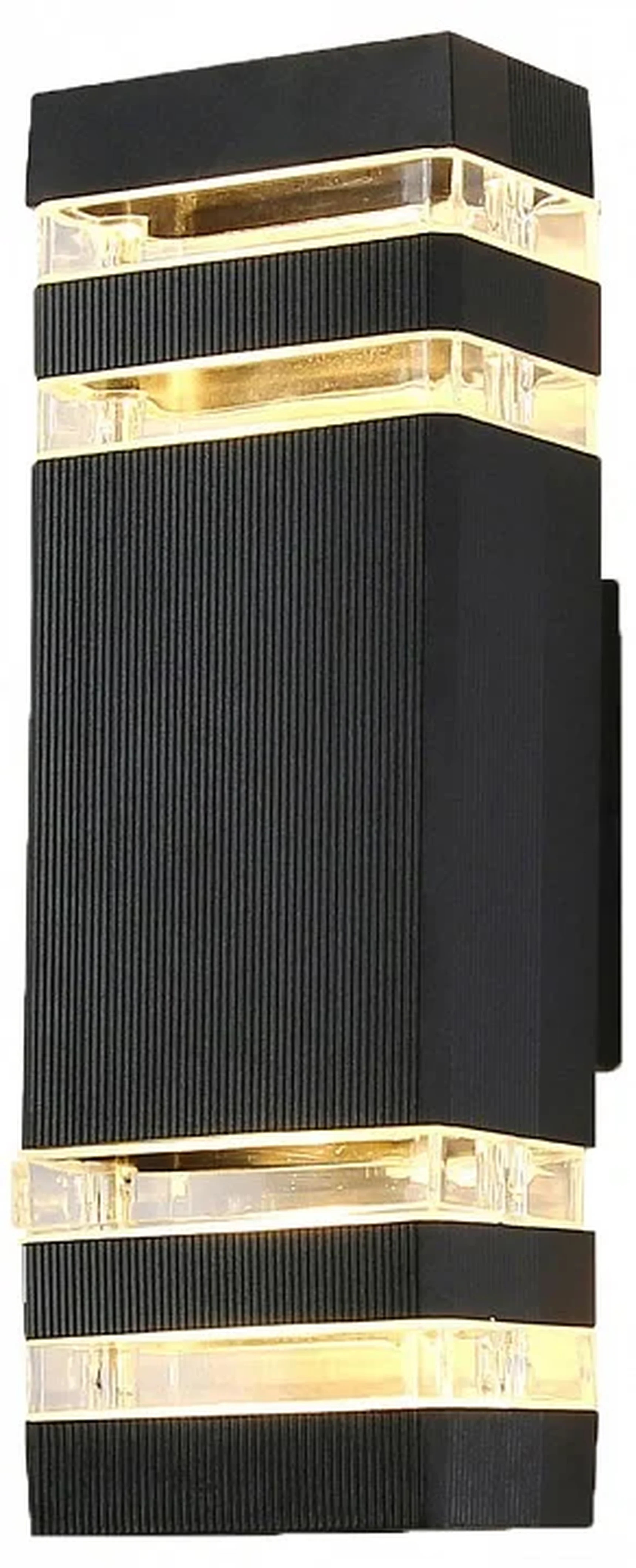 Светильник уличный настенный архитектурный ST2574/2 BK/CL черный/прозрачный IP54 GU10/2 max 35W 310*110*65