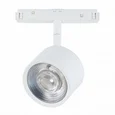 Магнитный трековый светильник белый LED 1*6W 4000K 560Lm Ra>80 36° IP20 L120xW81xH138 48V
