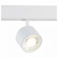Магнитный трековый светильник белый LED 1*6W 4000K 560Lm Ra>80 36° IP20 L120xW81xH138 48V