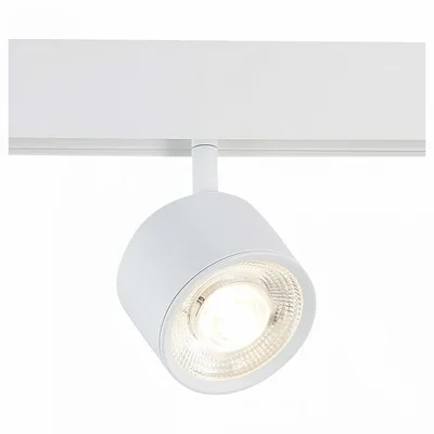 Магнитный трековый светильник белый LED 1*6W 4000K 560Lm Ra>80 36° IP20 L120xW81xH138 48V