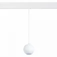 Магнитный трековый светильник подвесной белый LED 1*12W 3000K 750Lm Ra>80 36° IP20 D100xH92 48V