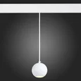 Магнитный трековый светильник подвесной белый LED 1*12W 3000K 750Lm Ra>80 36° IP20 D100xH92 48V