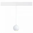 Магнитный трековый светильник подвесной белый LED 1*12W 3000K 750Lm Ra>80 36° IP20 D100xH92 48V