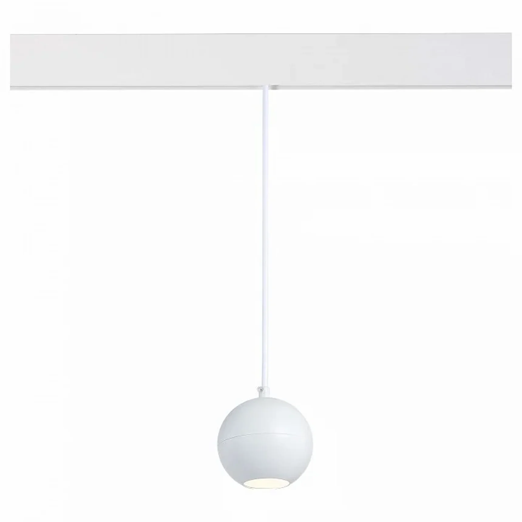 Магнитный трековый светильник подвесной белый LED 1*12W 4000K 750Lm Ra>80 36° IP20 D100xH92 48V