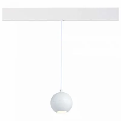 Магнитный трековый светильник подвесной белый LED 1*12W 4000K 750Lm Ra>80 36° IP20 D100xH92 48V