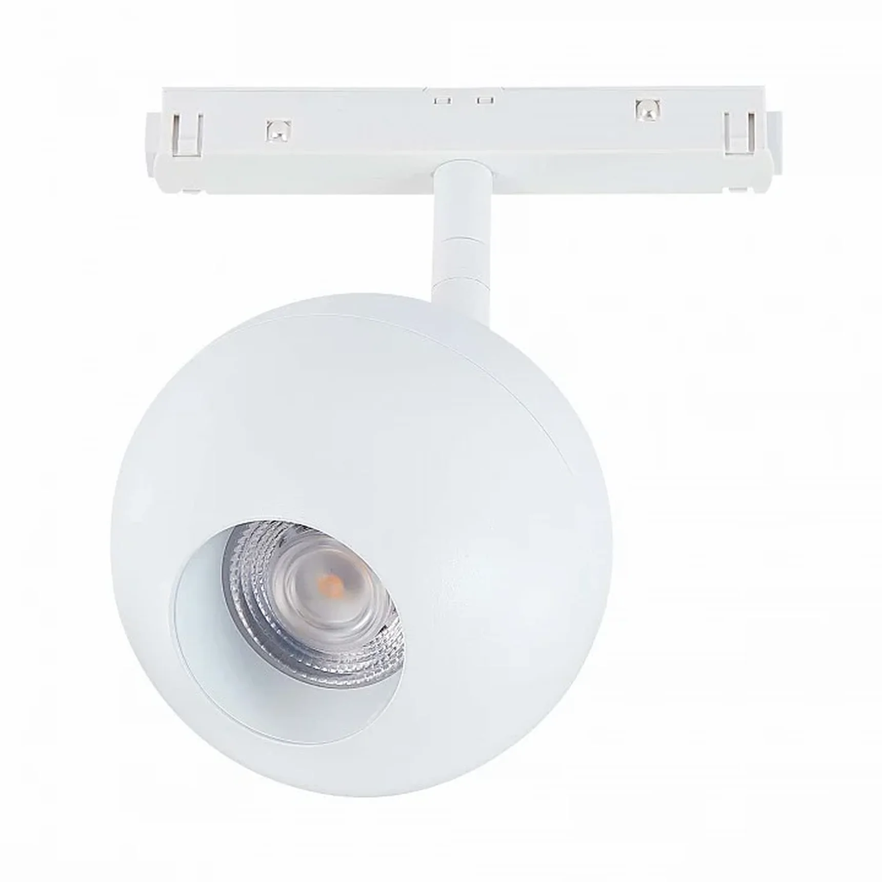 Магнитный трековый светильник белый LED 1*12W 4000K 680Lm Ra>80 36° IP20 L120xW100xH195 48V