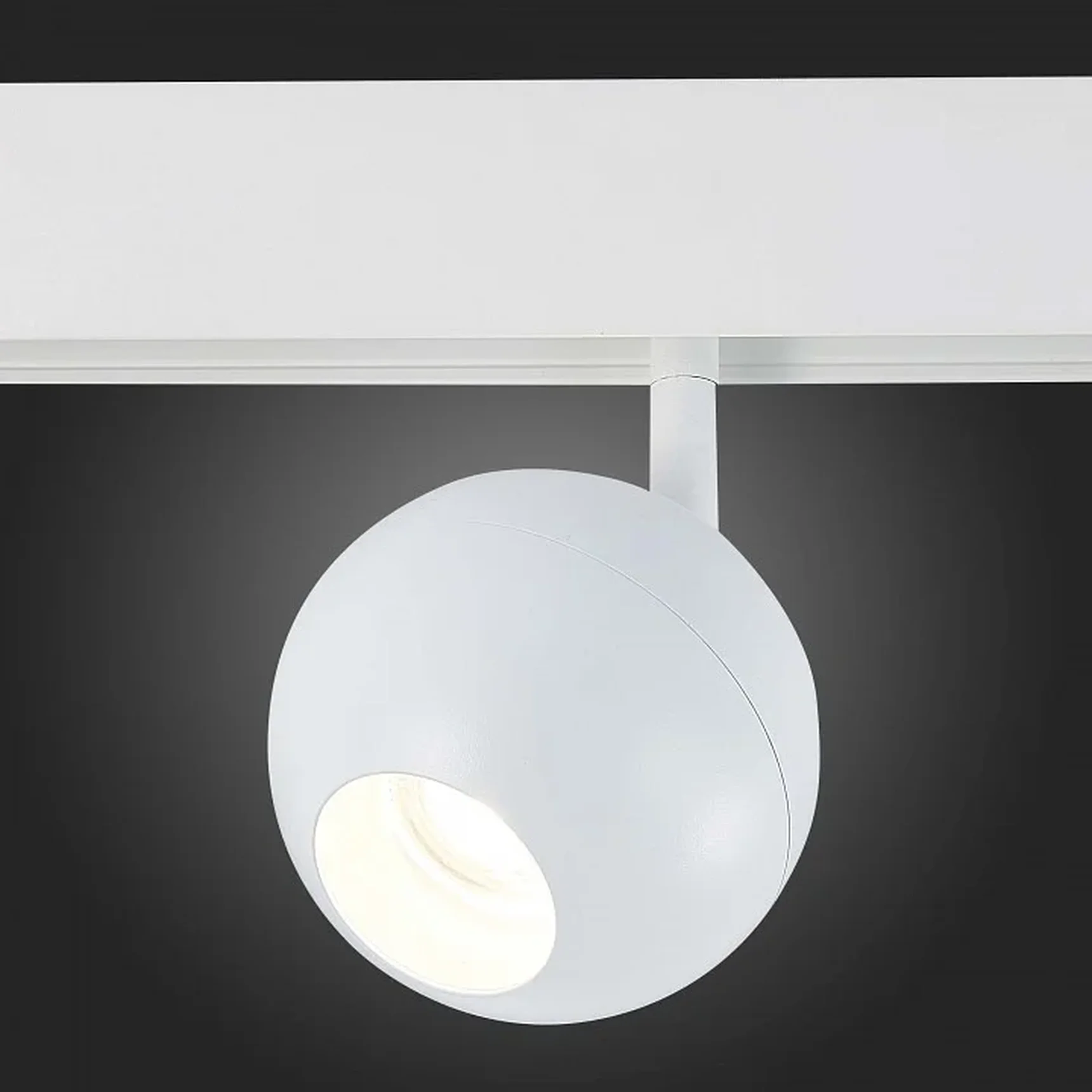 Магнитный трековый светильник белый LED 1*12W 4000K 680Lm Ra>80 36° IP20 L120xW100xH195 48V