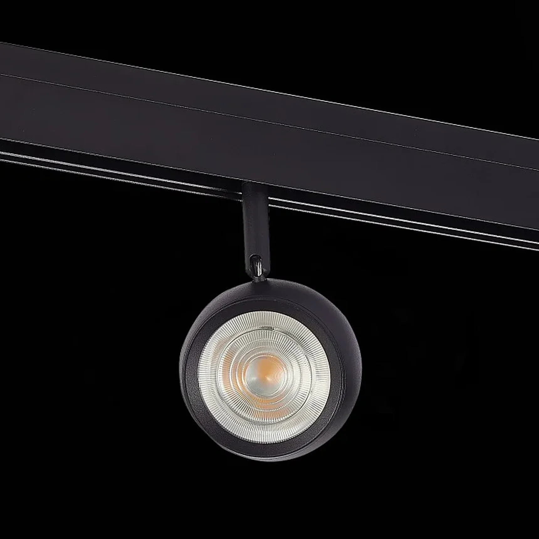 Магнитный трековый светильник Черный LED 1*10W 4000K 470Lm Ra>80 IP20 L120xW50xH176 48V