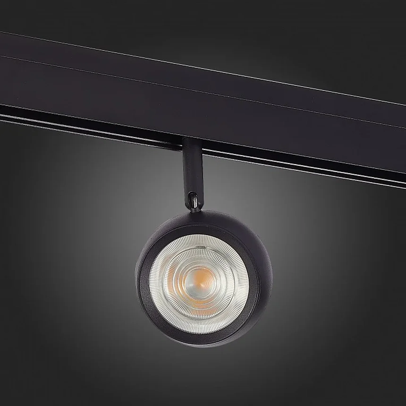 Магнитный трековый светильник Черный LED 1*10W 4000K 470Lm Ra>80 IP20 L120xW50xH176 48V