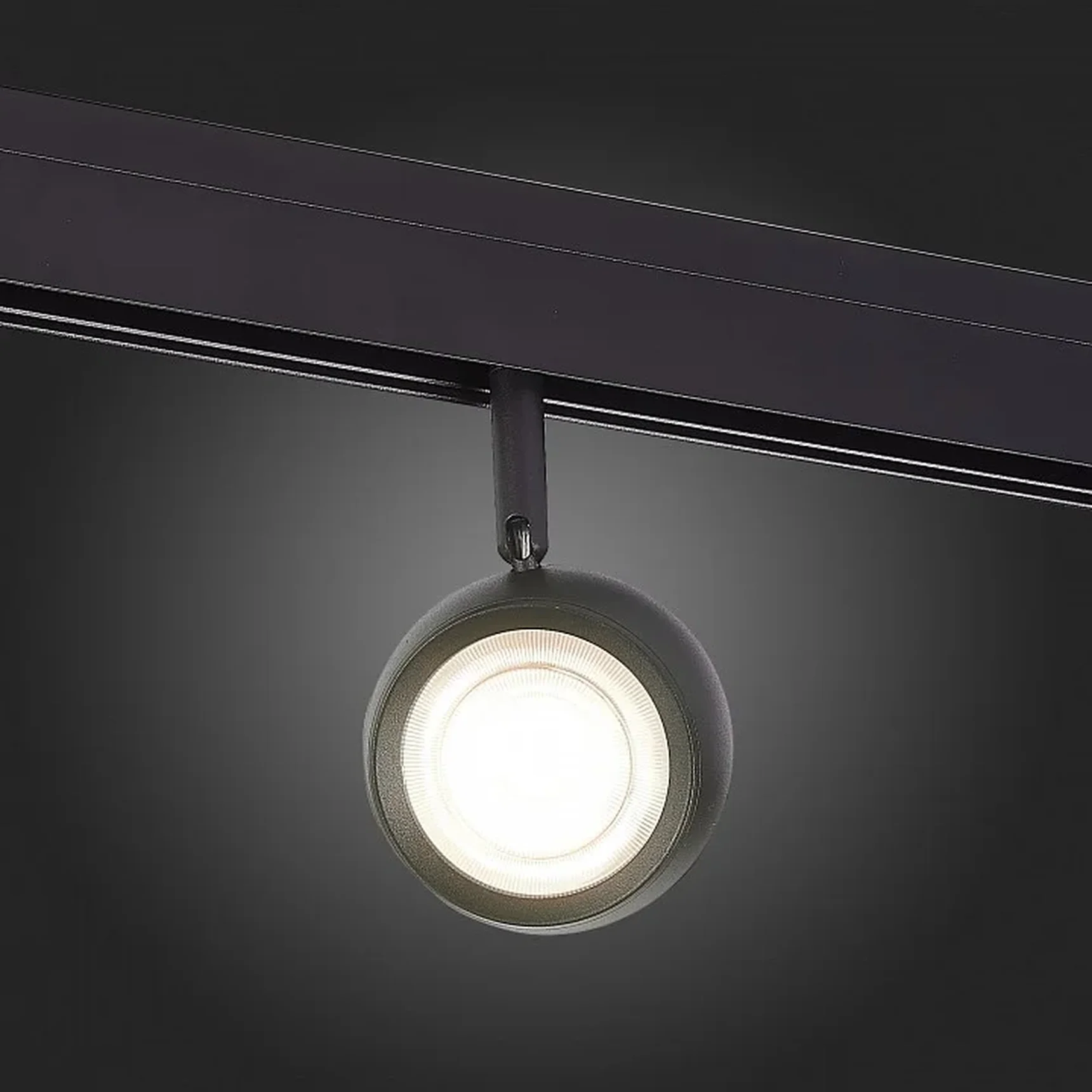 Магнитный трековый светильник Черный LED 1*10W 4000K 470Lm Ra>80 IP20 L120xW50xH176 48V