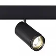 Магнитный трековый светильник ZOOM Черный LED 1*20W 4000K Lm Ra90 10-55° IP20 D60xH170 48V