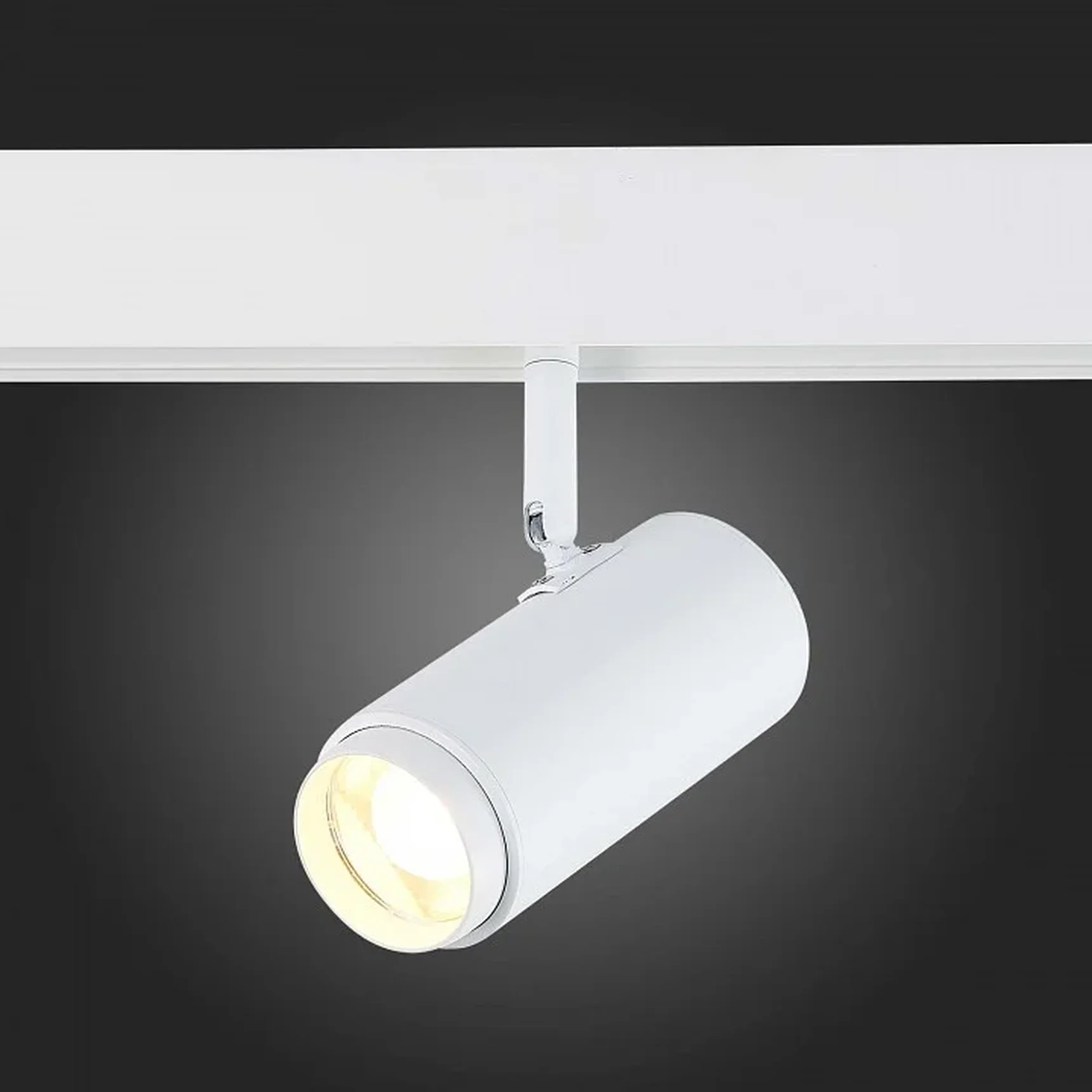Магнитный трековый светильник ZOOM белый LED 1*6W 3000K 667Lm Ra>80 10-60° IP20 L137xW59xH178 48V