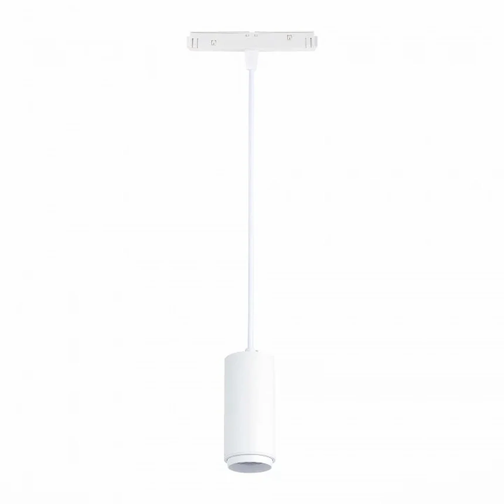 Магнитный трековый светильник подвесной ZOOM белый LED 1*6W 4000K 667Lm Ra>80 10-60° IP20 D60xH120