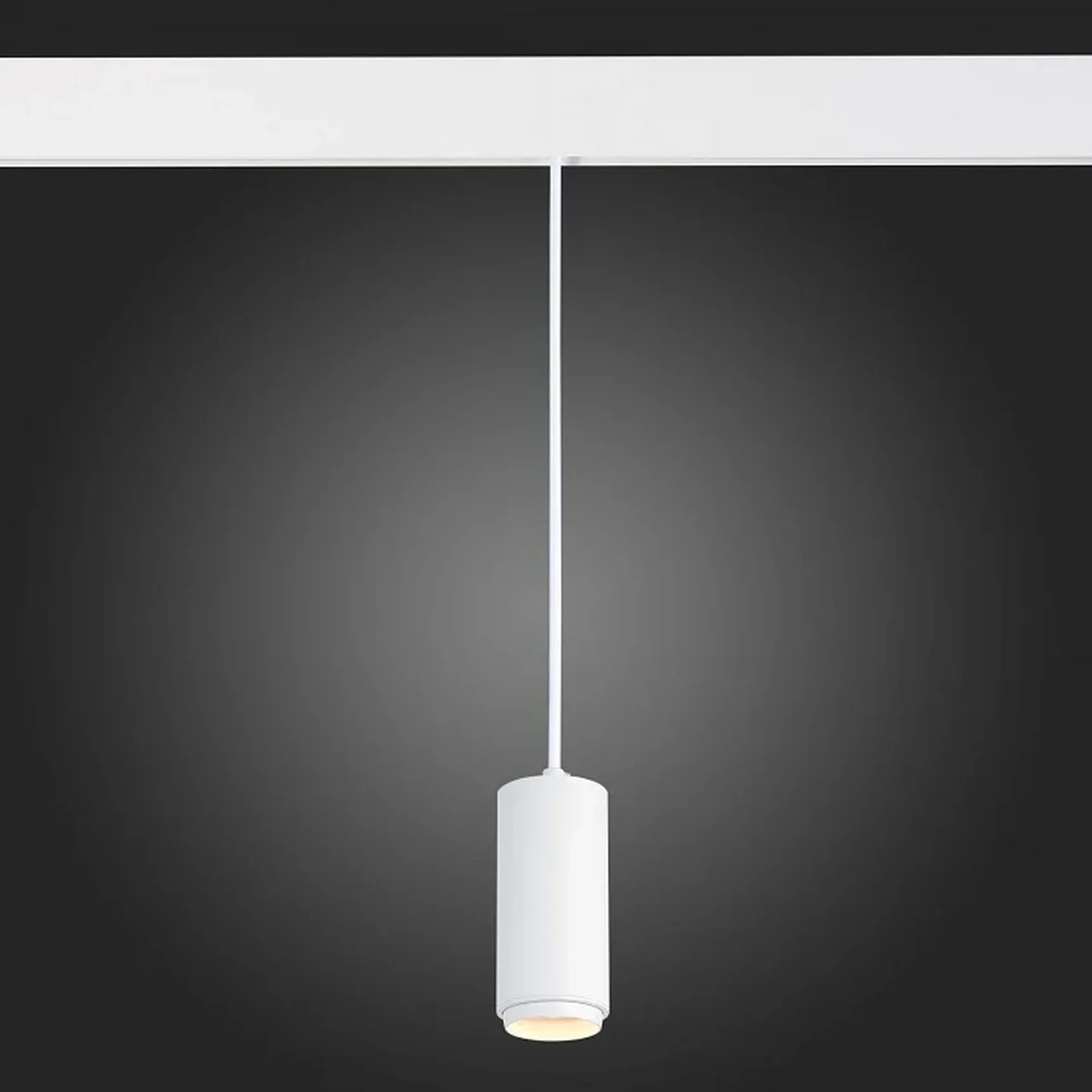 Магнитный трековый светильник подвесной ZOOM белый LED 1*6W 4000K 667Lm Ra>80 10-60° IP20 D60xH120