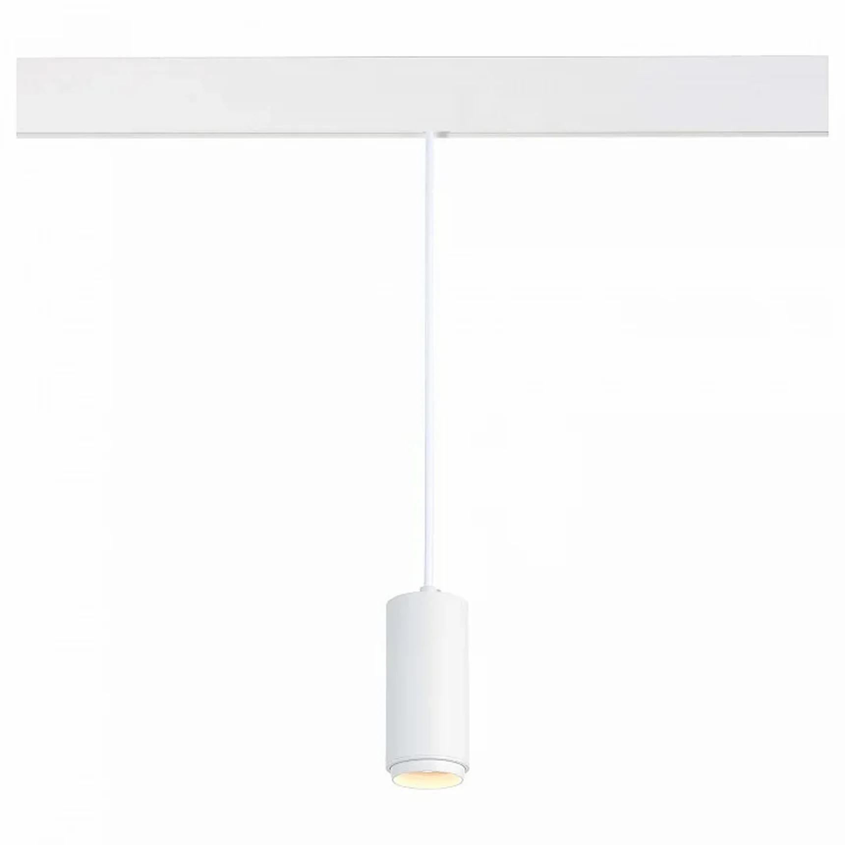 Магнитный трековый светильник подвесной ZOOM белый LED 1*6W 4000K 667Lm Ra>80 10-60° IP20 D60xH120