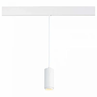 Магнитный трековый светильник подвесной ZOOM белый LED 1*6W 4000K 667Lm Ra>80 10-60° IP20 D60xH120
