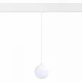 Магнитный трековый светильник подвесной белый LED 1*7W 3000K 520Lm Ra>80 120° IP20 D90xH90 48V