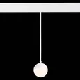 Магнитный трековый светильник подвесной белый LED 1*7W 3000K 520Lm Ra>80 120° IP20 D90xH90 48V