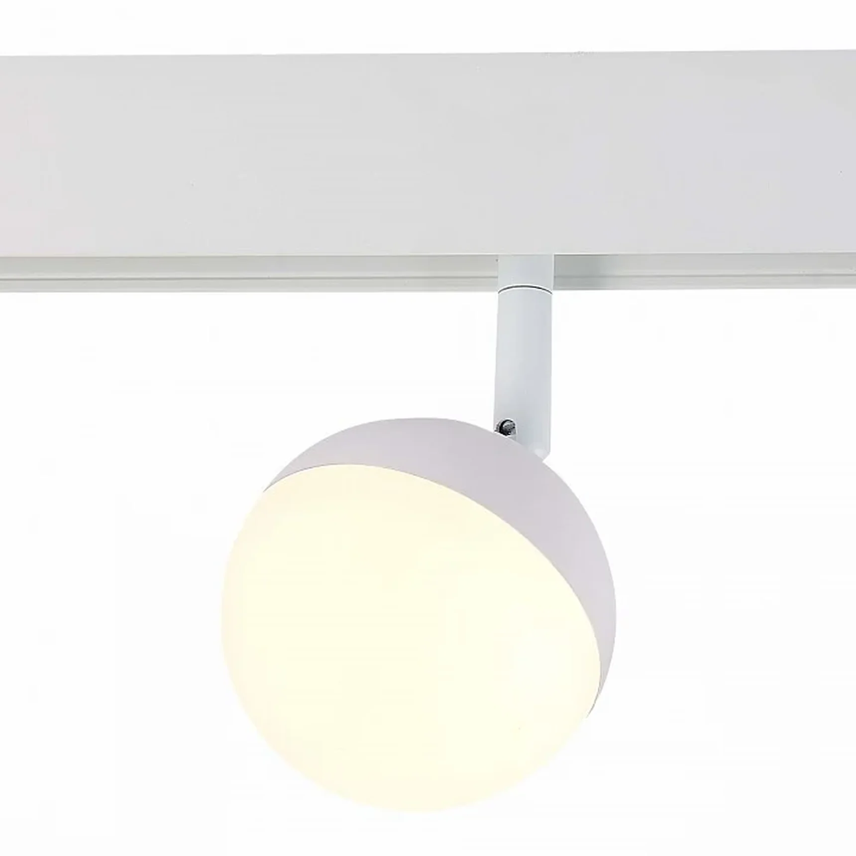 Магнитный трековый светильник белый LED 1*7W 3000K 520Lm Ra>80 120° IP20 L120xW90xH192 48V