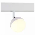 Магнитный трековый светильник белый LED 1*7W 3000K 520Lm Ra>80 120° IP20 L120xW90xH192 48V