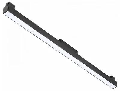 Магнитный трековый светильник Черный LED 1*20W 3000K 1 300Lm Ra>90 120 IP20 L606xW22xH44 48V
