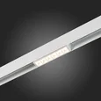 Магнитный трековый светильник белый LED 1*6W 3000K 532Lm Ra>80 36° IP20 L115xW22xH44 48V